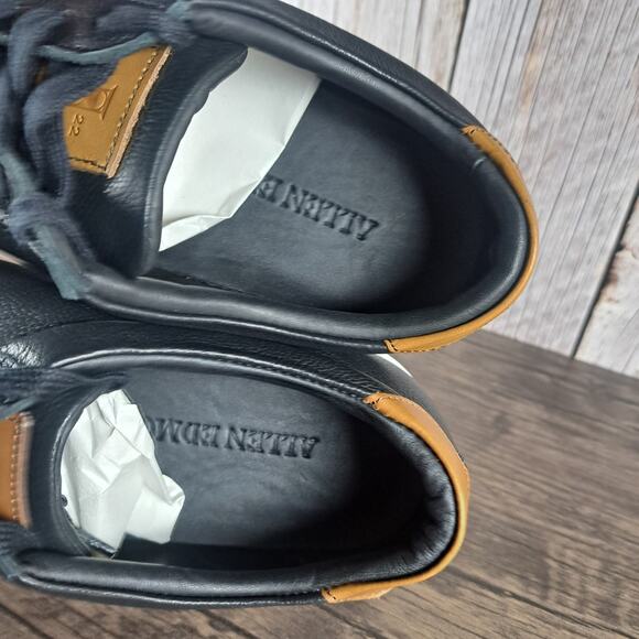 Allen Edmonds Courtside Men's Black Leather Lace Up Sneaker (Read Description) - Picture 7 of 10